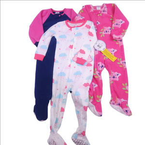 Cozy Cloud and Koala Print Footies Size 12 Months